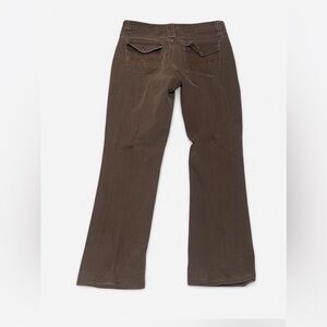 Vintage y2k brown Cato size 10 flared
boot cut brown jeans with paint stain